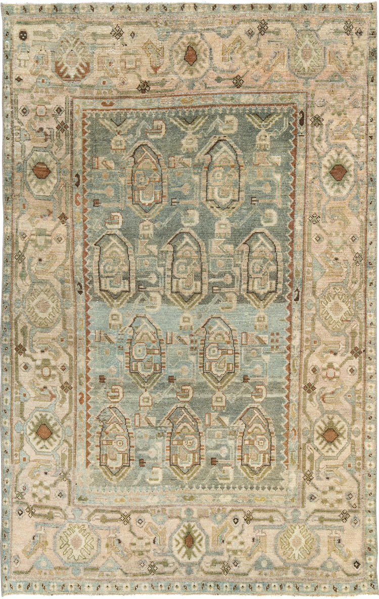 Vintage Persian Malayer Accent Rug, No.26912 - Galerie Shabab