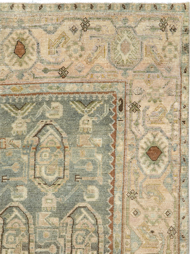 Vintage Persian Malayer Accent Rug, No.26912 - Galerie Shabab