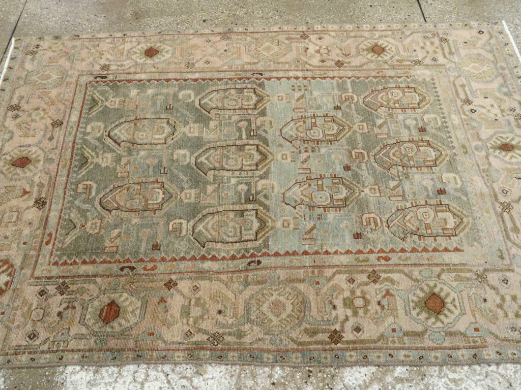 Vintage Persian Malayer Accent Rug, No.26912 - Galerie Shabab