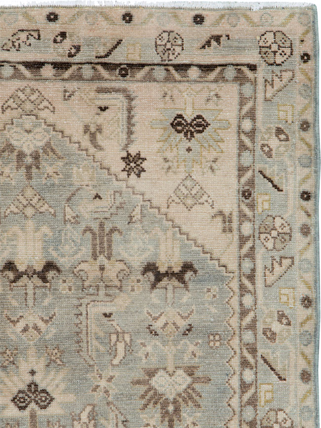 Vintage Persian Malayer Throw Rug, No.26921 - Galerie Shabab