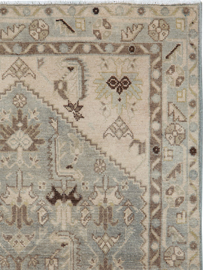 Vintage Persian Malayer Throw Rug, No.26921 - Galerie Shabab
