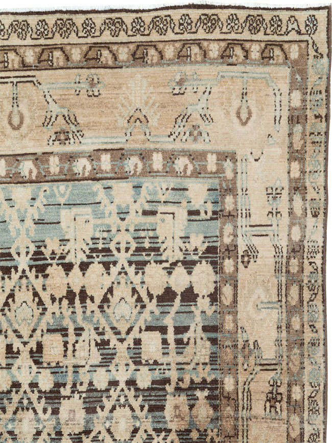 Vintage Persian Malayer Accent Rug, No.26923 - Galerie Shabab