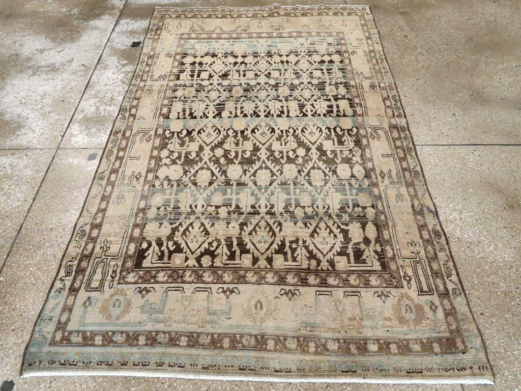 Vintage Persian Malayer Accent Rug, No.26923 - Galerie Shabab