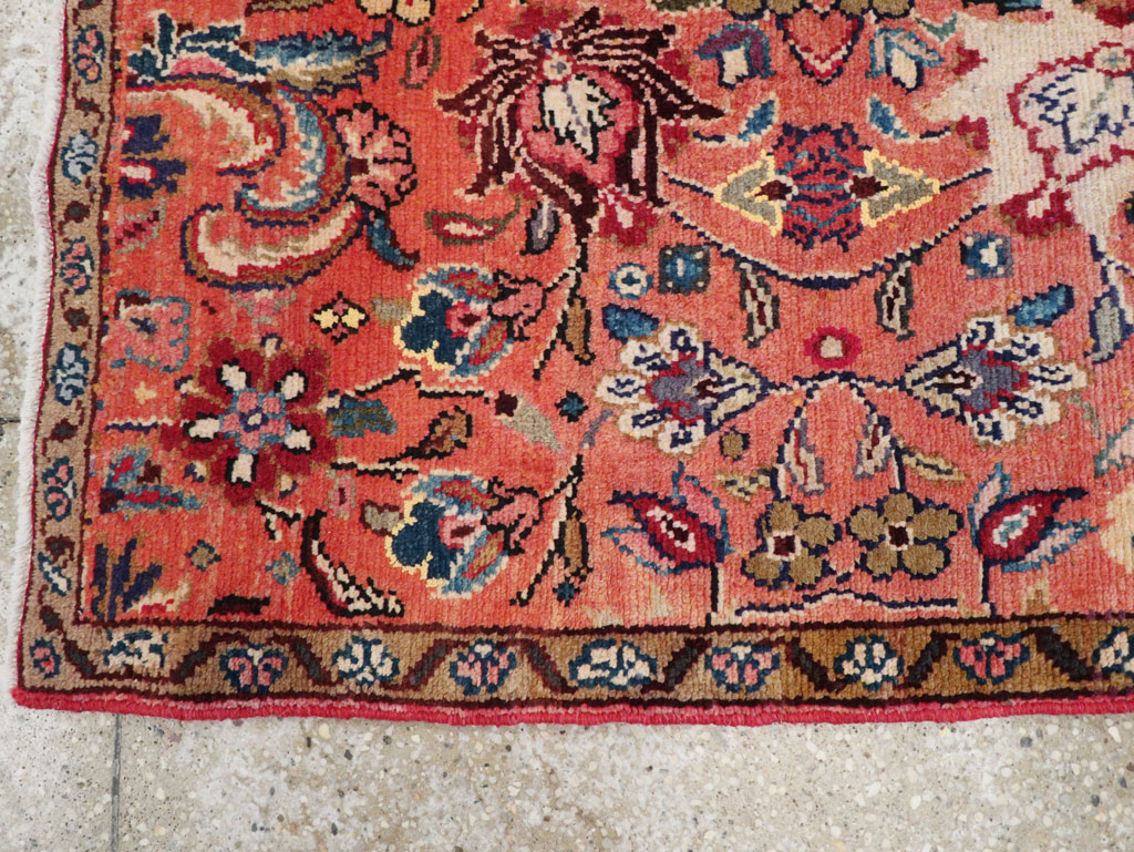 Vintage Persian Hamadan Throw Rug, No.26931 - Galerie Shabab