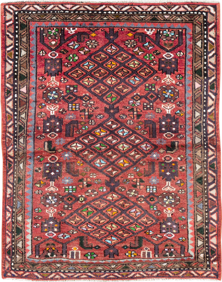 Vintage Persian Hamadan Rug, No.26932 - Galerie Shabab