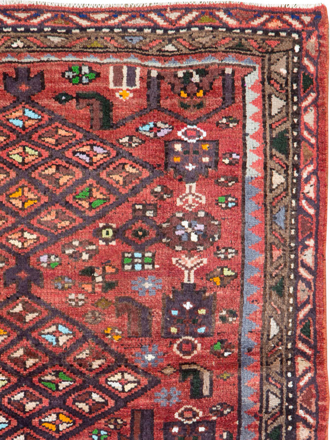 Vintage Persian Hamadan Rug, No.26932 - Galerie Shabab