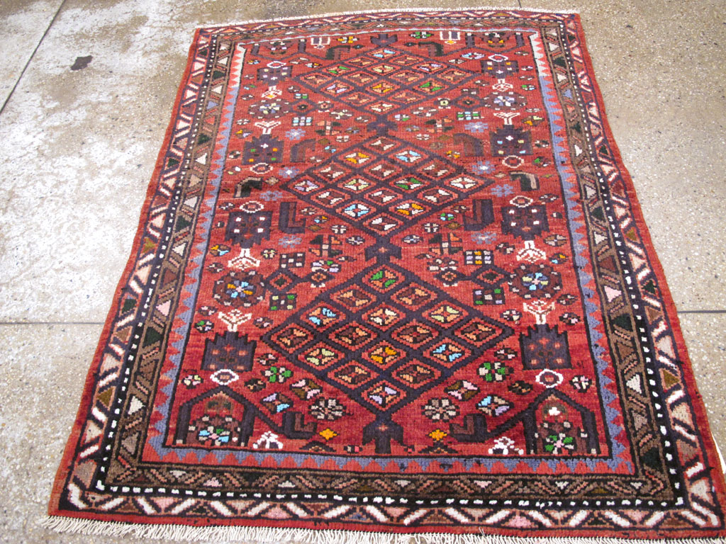 Vintage Persian Hamadan Rug, No.26932 - Galerie Shabab