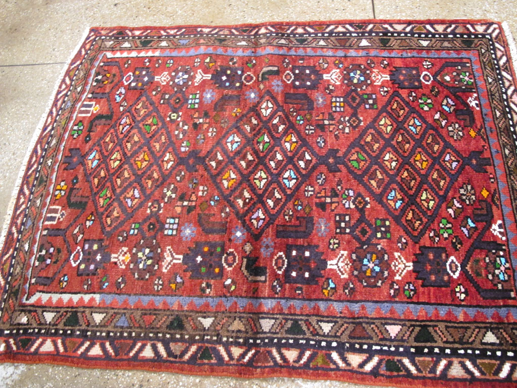 Vintage Persian Hamadan Rug, No.26932 - Galerie Shabab
