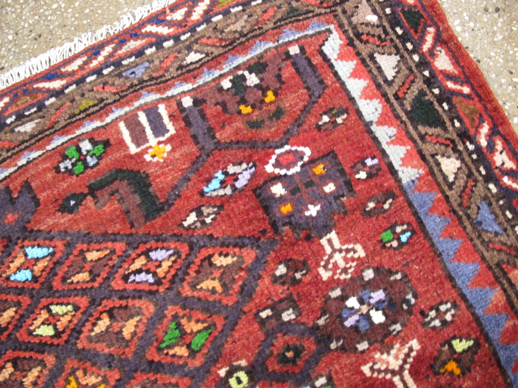 Vintage Persian Hamadan Rug, No.26932 - Galerie Shabab