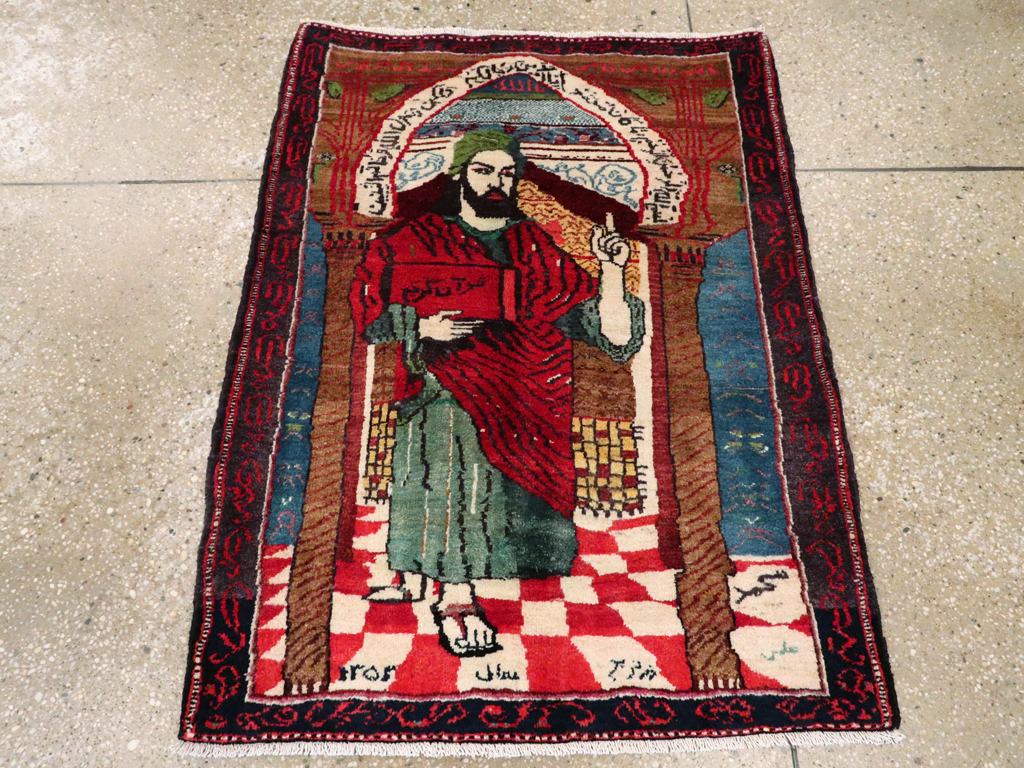 Vintage Persian Baluch Pictorial Rug, No.26934 - Galerie Shabab