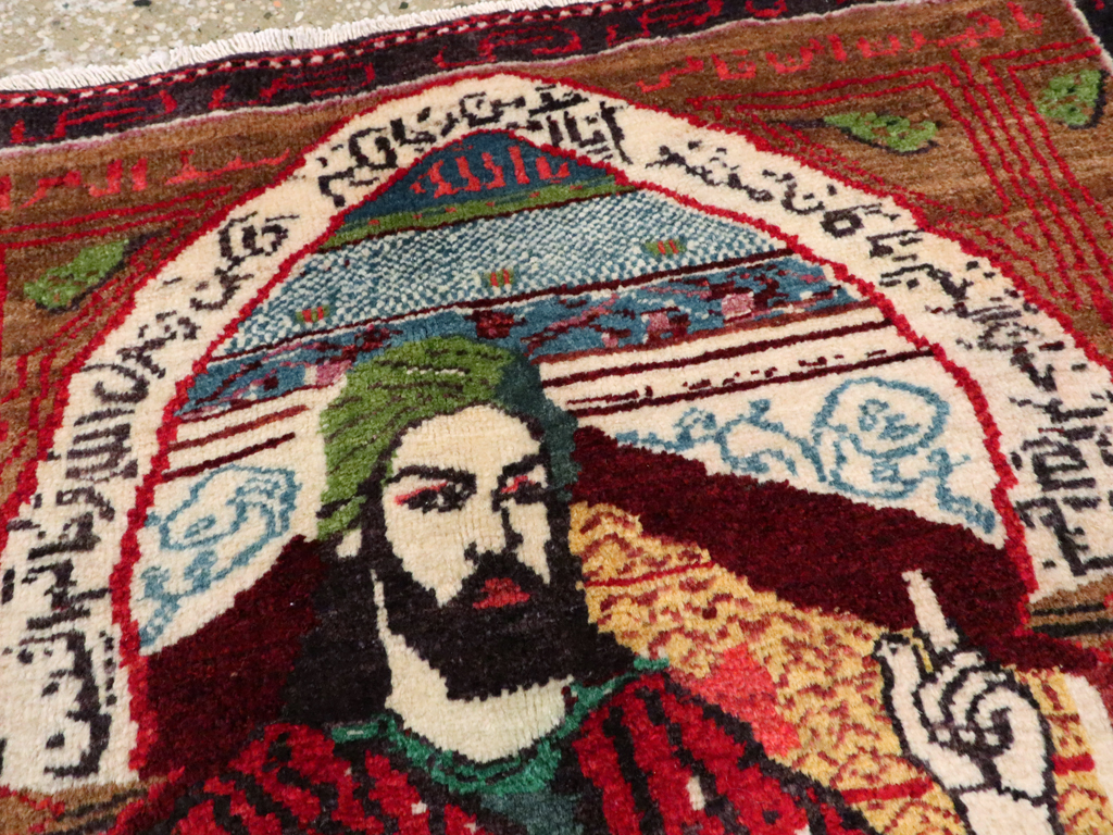 Vintage Persian Baluch Pictorial Rug, No.26934 - Galerie Shabab