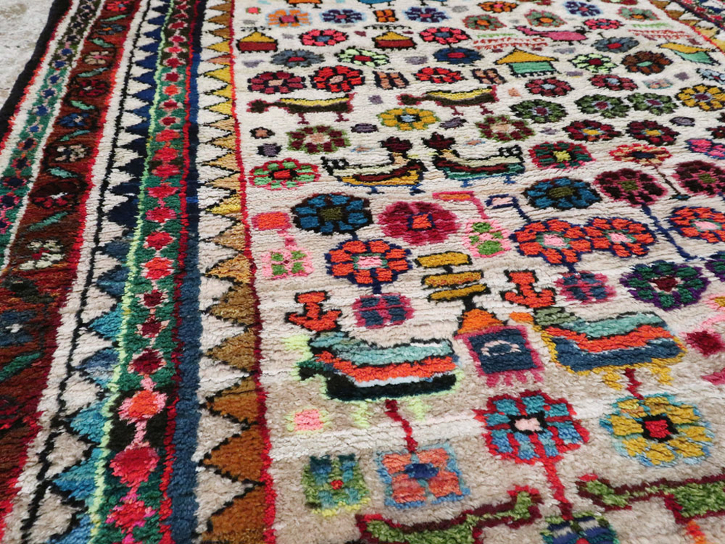 Vintage Persian Hamadan Rug, No.26935 - Galerie Shabab