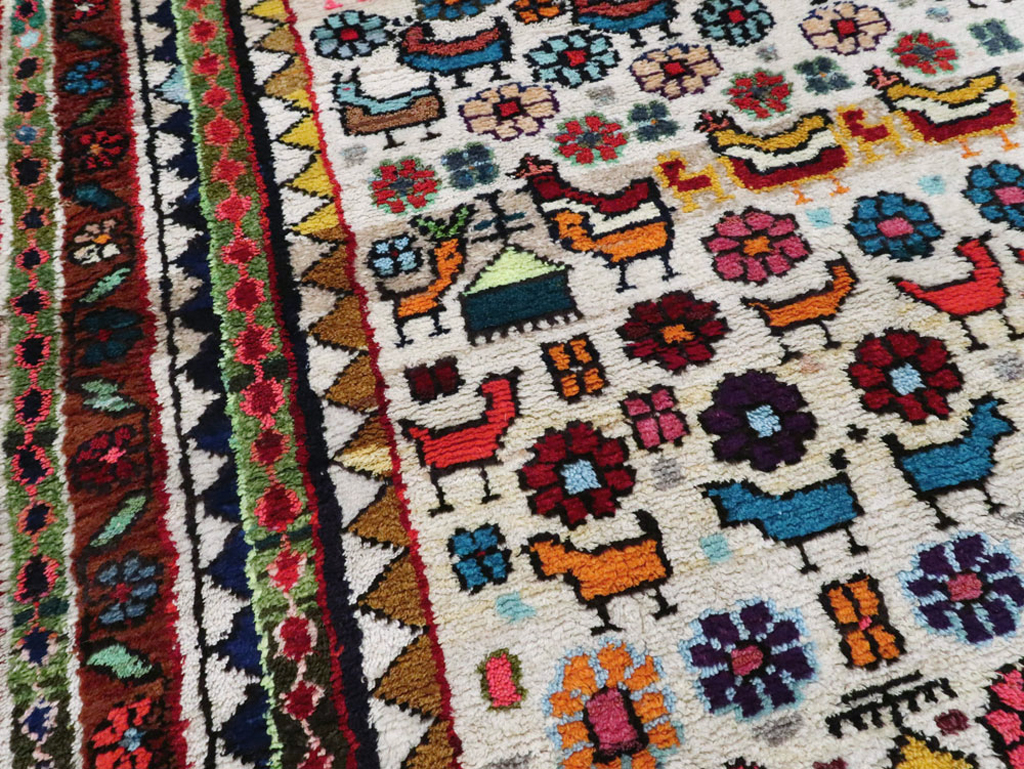 Vintage Persian Hamadan Rug, No.26935 - Galerie Shabab