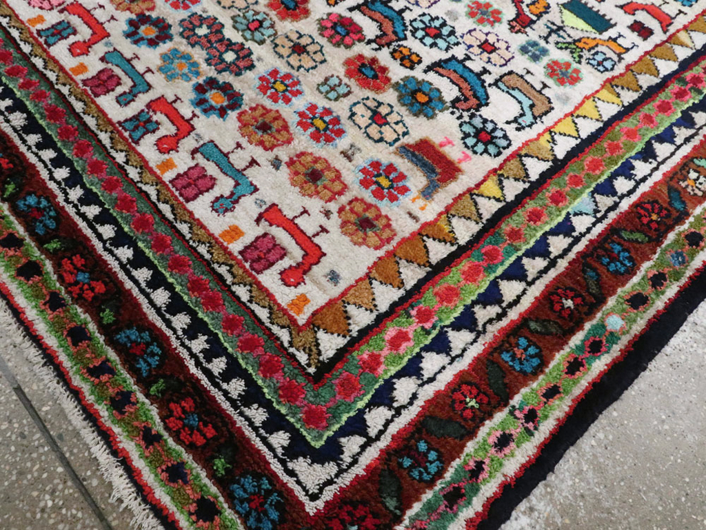 Vintage Persian Hamadan Rug, No.26935 - Galerie Shabab