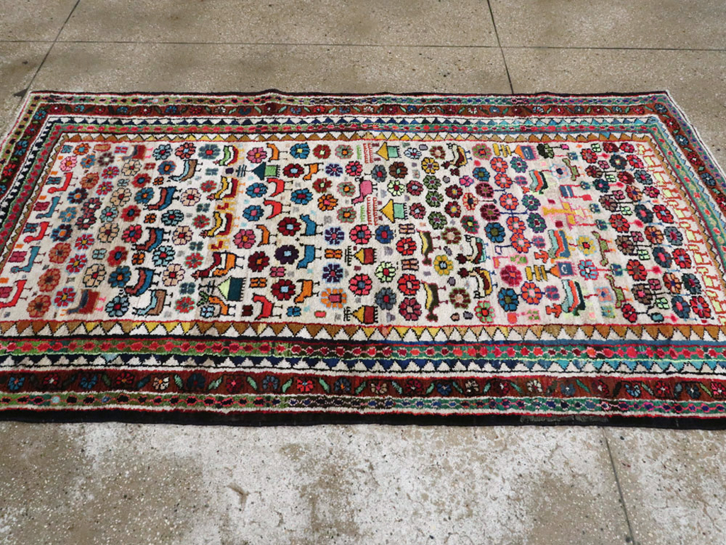 Vintage Persian Hamadan Rug, No.26935 - Galerie Shabab