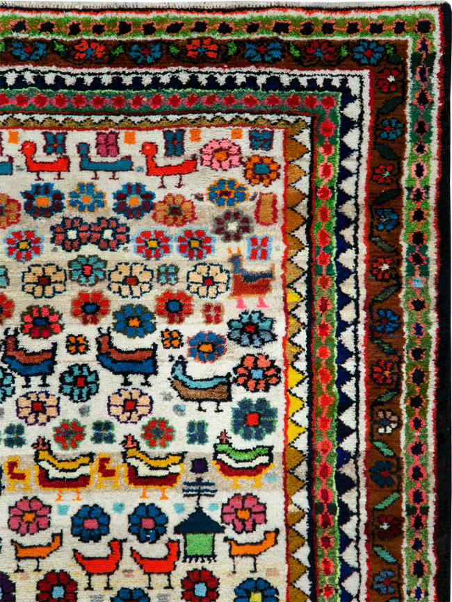 Vintage Persian Hamadan Rug, No.26935 - Galerie Shabab