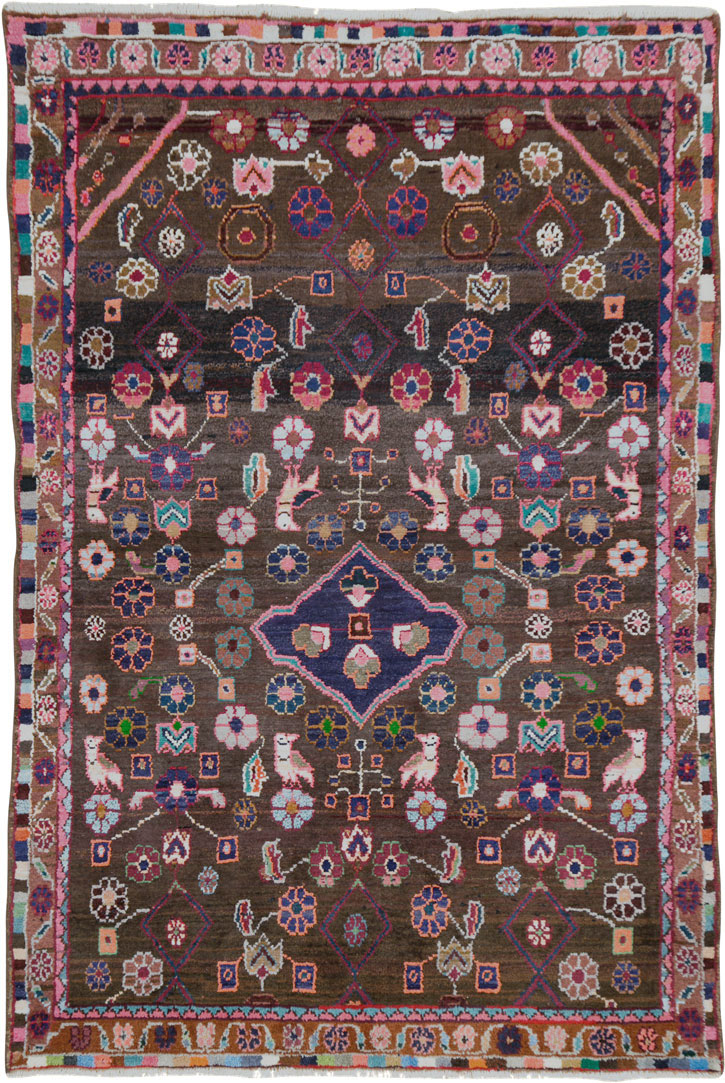 Vintage Persian Hamadan Rug, No.26936 - Galerie Shabab