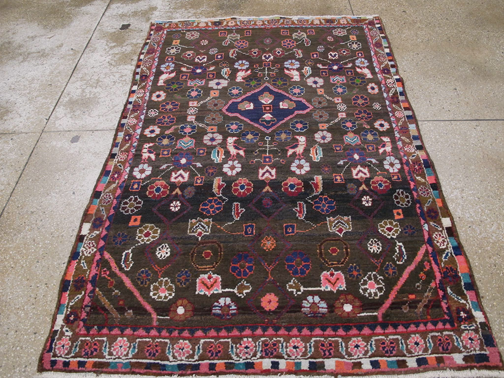 Vintage Persian Hamadan Rug, No.26936 - Galerie Shabab