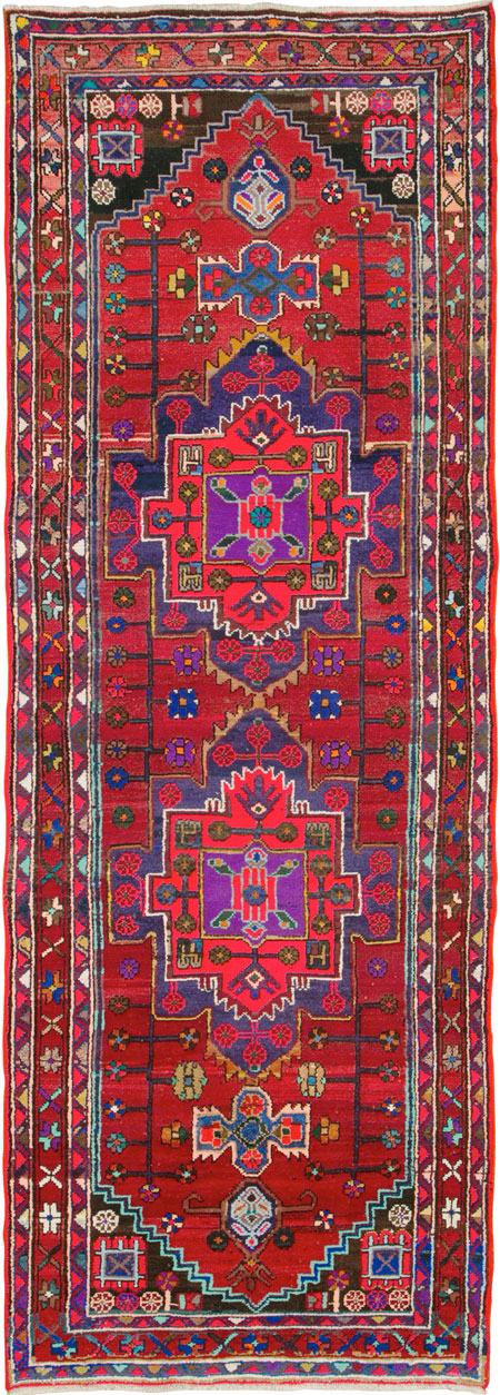 Vintage Persian Hamadan Rug, No.26941 - Galerie Shabab