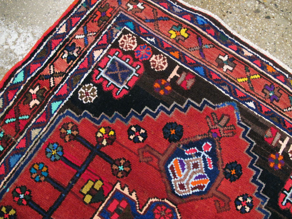 Vintage Persian Hamadan Rug, No.26941 - Galerie Shabab