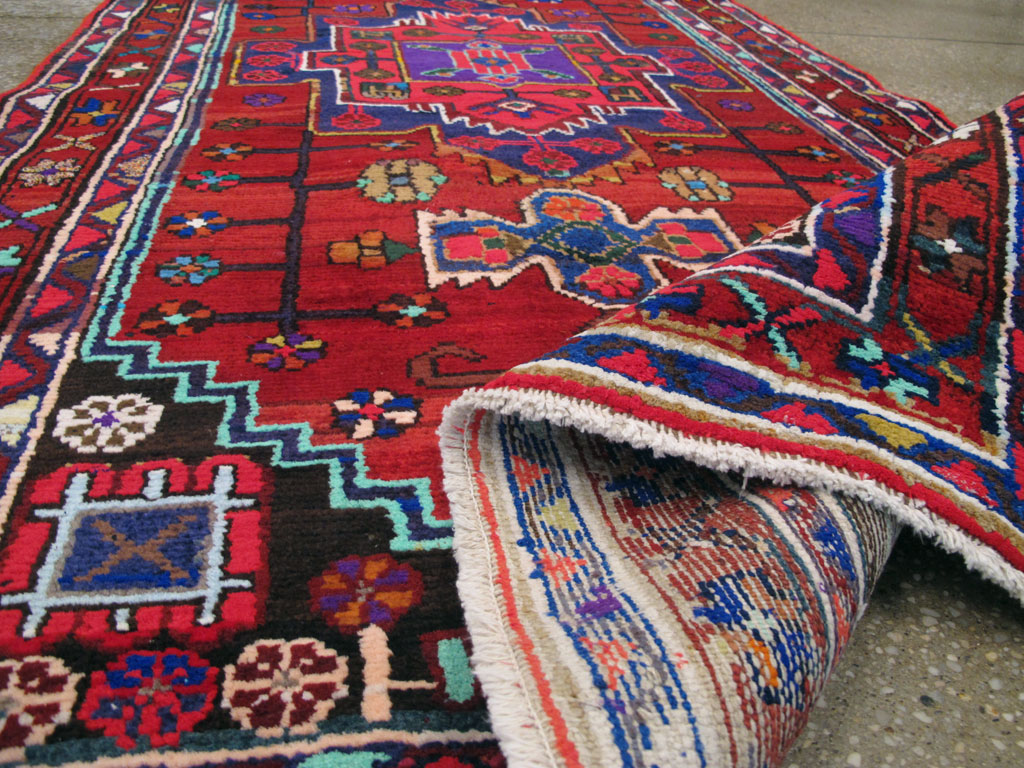 Vintage Persian Hamadan Rug, No.26941 - Galerie Shabab