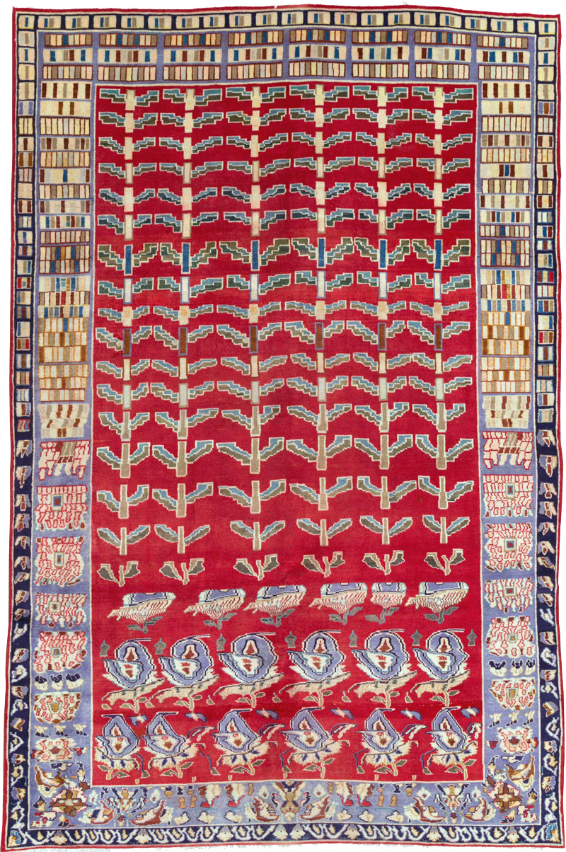 Vintage Persian Kashan Carpet, No.26942 - Galerie Shabab
