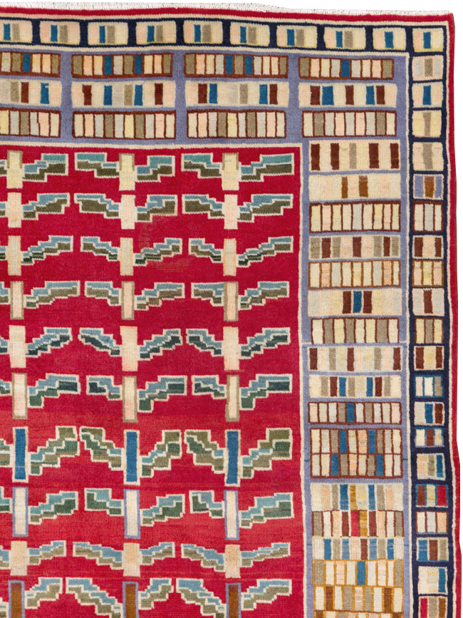 Vintage Persian Kashan Carpet, No.26942 - Galerie Shabab