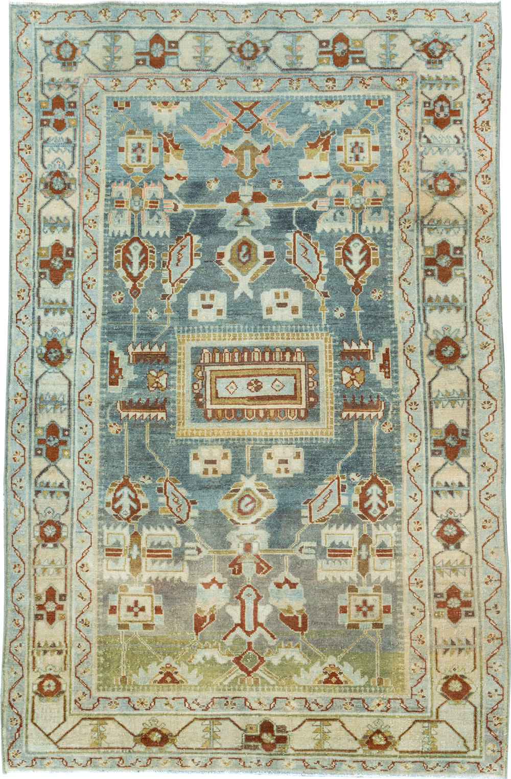 Vintage Persian Malayer Accent Rug, No.26945 - Galerie Shabab