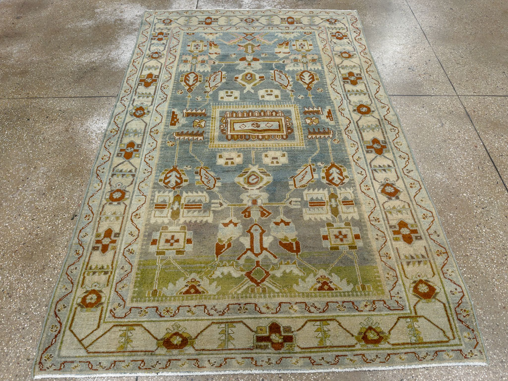 Vintage Persian Malayer Accent Rug, No.26945 - Galerie Shabab