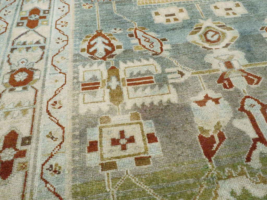 Vintage Persian Malayer Accent Rug, No.26945 - Galerie Shabab