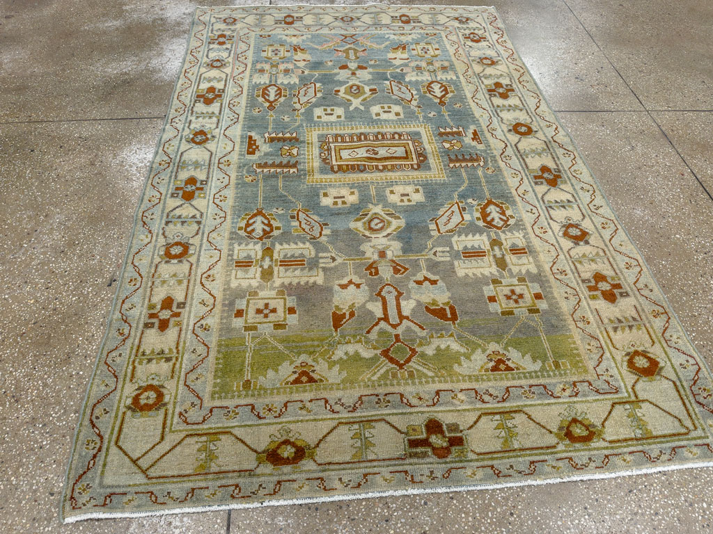 Vintage Persian Malayer Accent Rug, No.26945 - Galerie Shabab