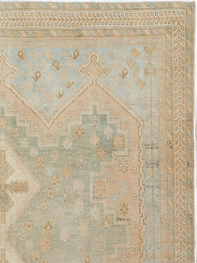 Vintage Persian Afshar Accent Rug, No.26946 - Galerie Shabab
