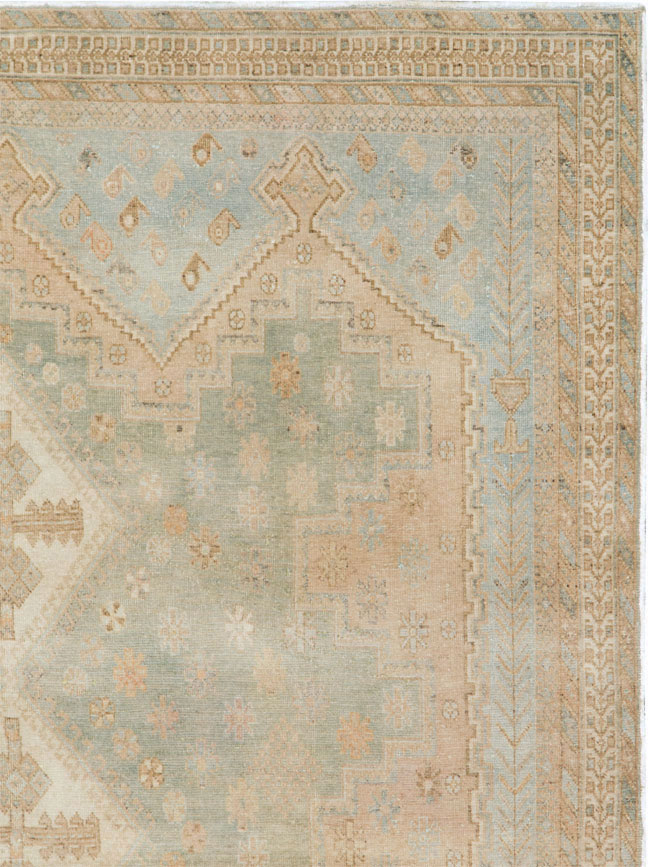 Vintage Persian Afshar Accent Rug, No.26946 - Galerie Shabab