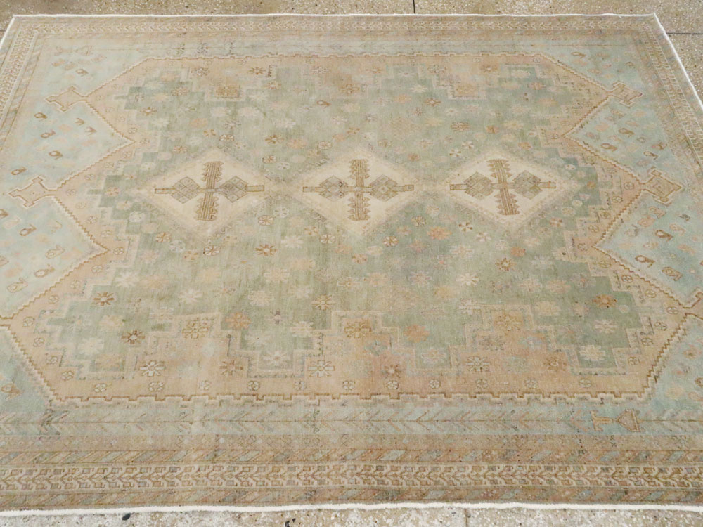 Vintage Persian Afshar Accent Rug, No.26946 - Galerie Shabab