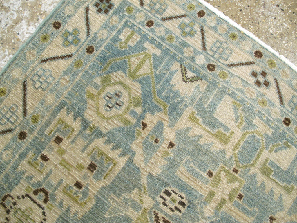 Vintage Persian Malayer Throw Rug, No.26951 - Galerie Shabab