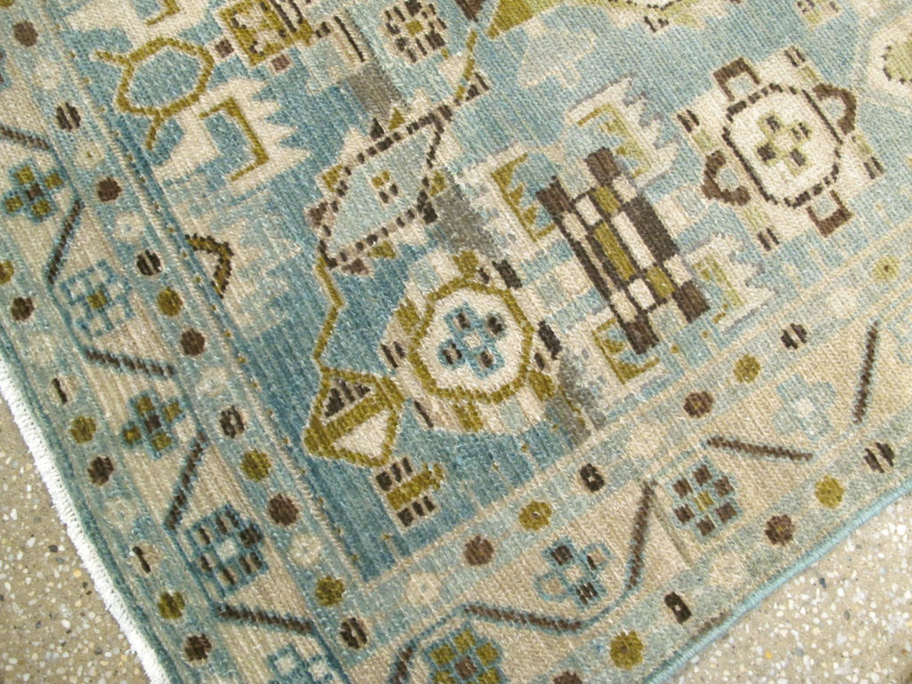Vintage Persian Malayer Throw Rug, No.26951 - Galerie Shabab