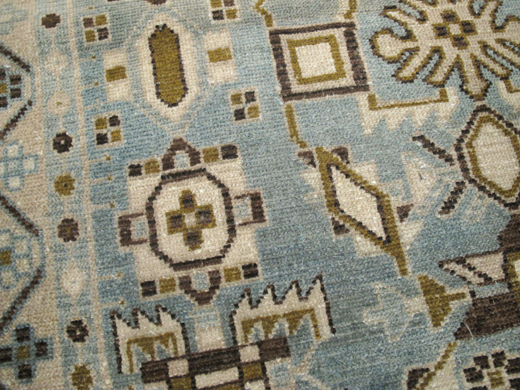 Vintage Persian Malayer Throw Rug, No.26955 - Galerie Shabab