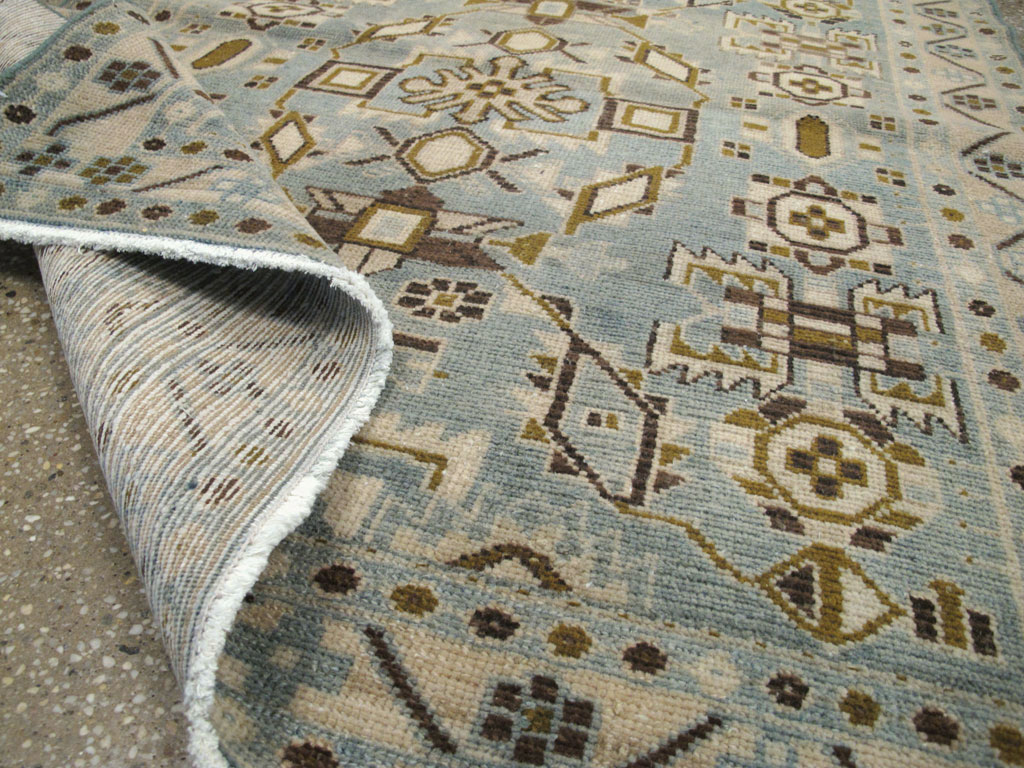 Vintage Persian Malayer Throw Rug, No.26955 - Galerie Shabab