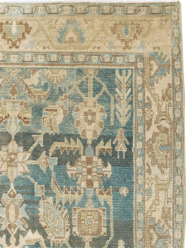 Vintage Persian Malayer Accent Rug, No.26956 - Galerie Shabab