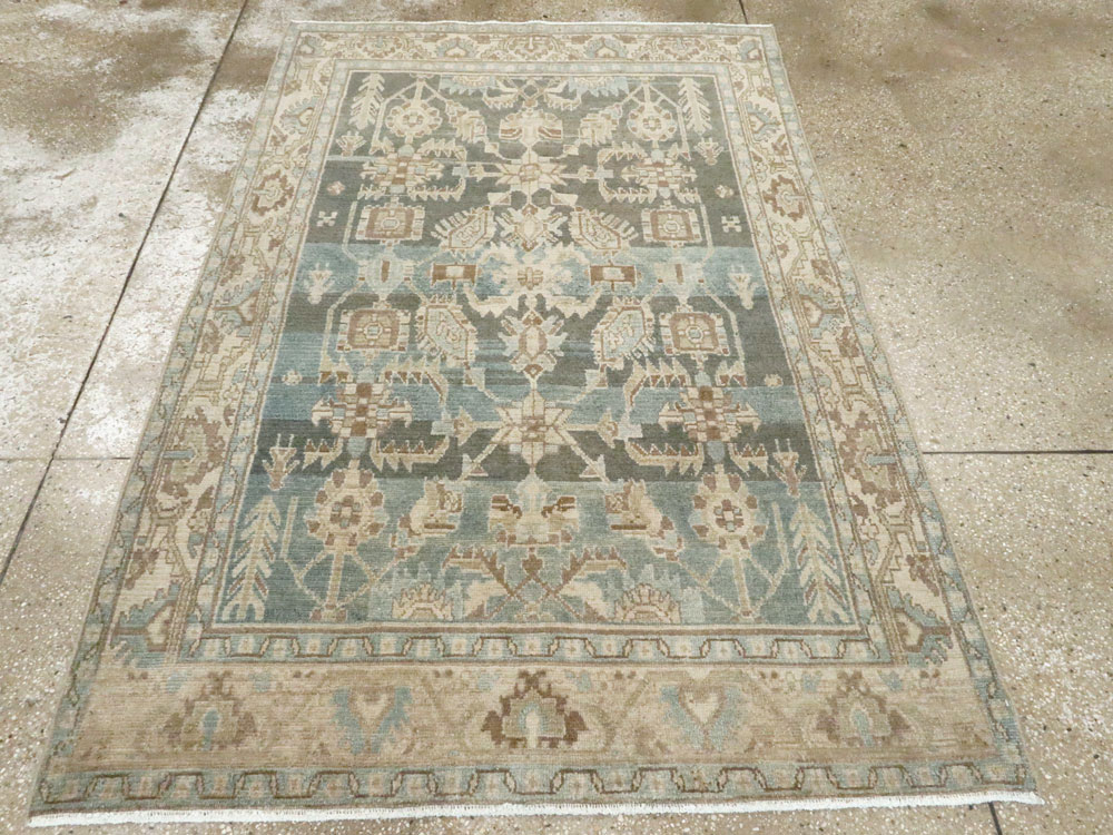 Vintage Persian Malayer Accent Rug, No.26956 - Galerie Shabab