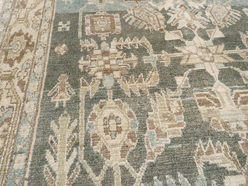 Vintage Persian Malayer Accent Rug, No.26956 - Galerie Shabab
