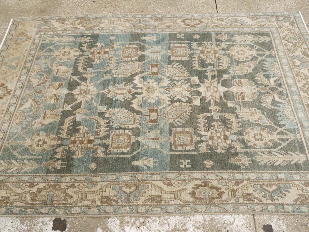 Vintage Persian Malayer Accent Rug, No.26956 - Galerie Shabab