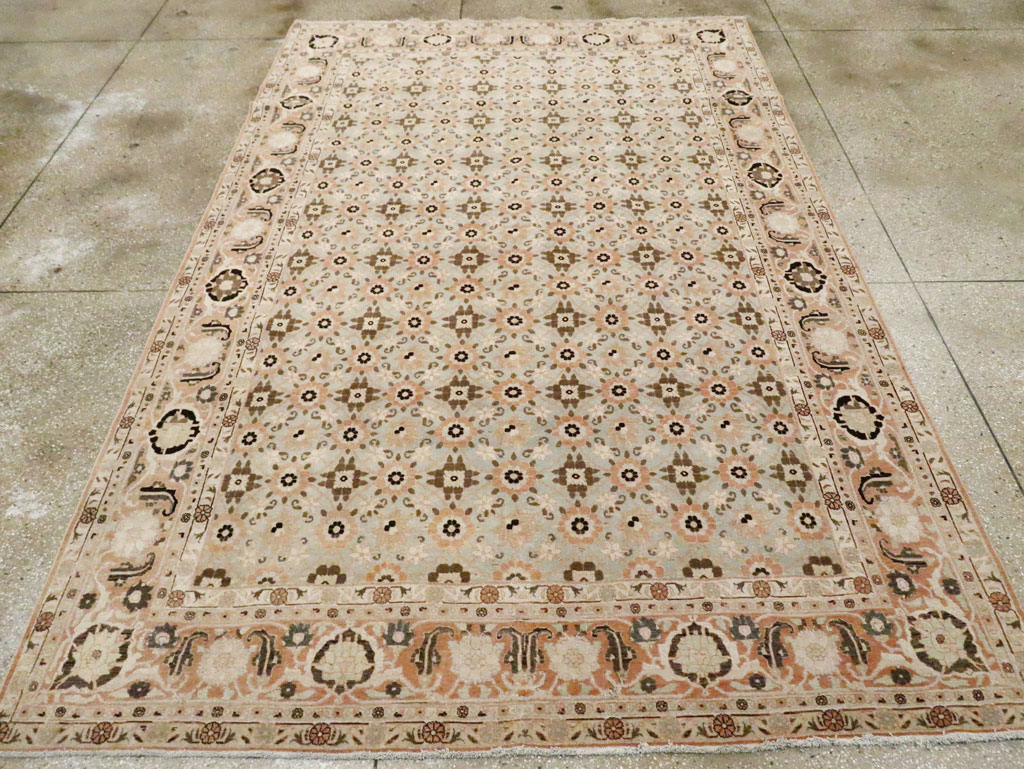 Vintage Persian Veramin Accent Carpet, No.26961 - Galerie Shabab