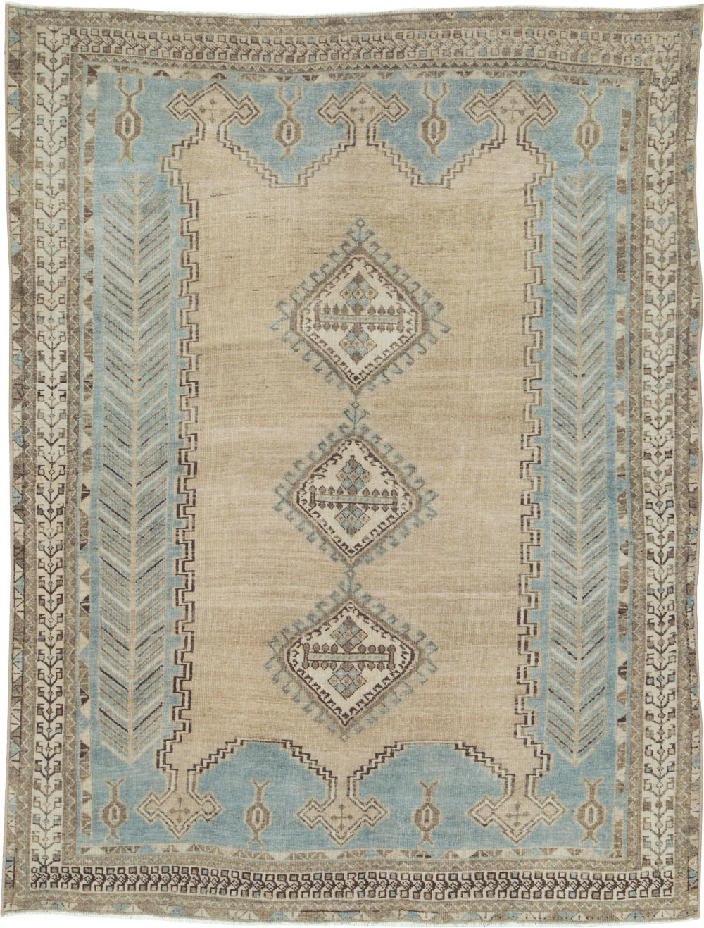 Vintage Persian Afshar Accent Rug, No.26962 - Galerie Shabab