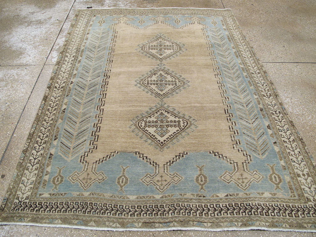 Vintage Persian Afshar Accent Rug, No.26962 - Galerie Shabab