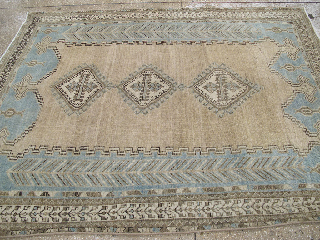 Vintage Persian Afshar Accent Rug, No.26962 - Galerie Shabab