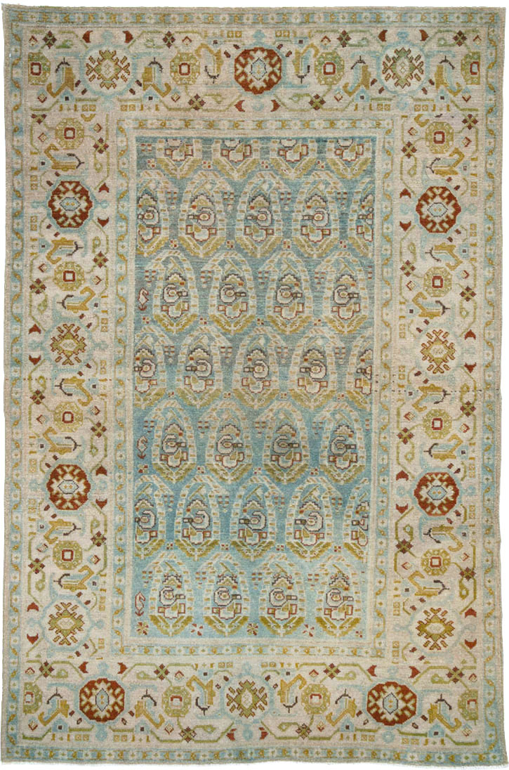 Vintage Persian Malayer Accent Rug (Pair: 1 of 2), No.26968 - Galerie Shabab