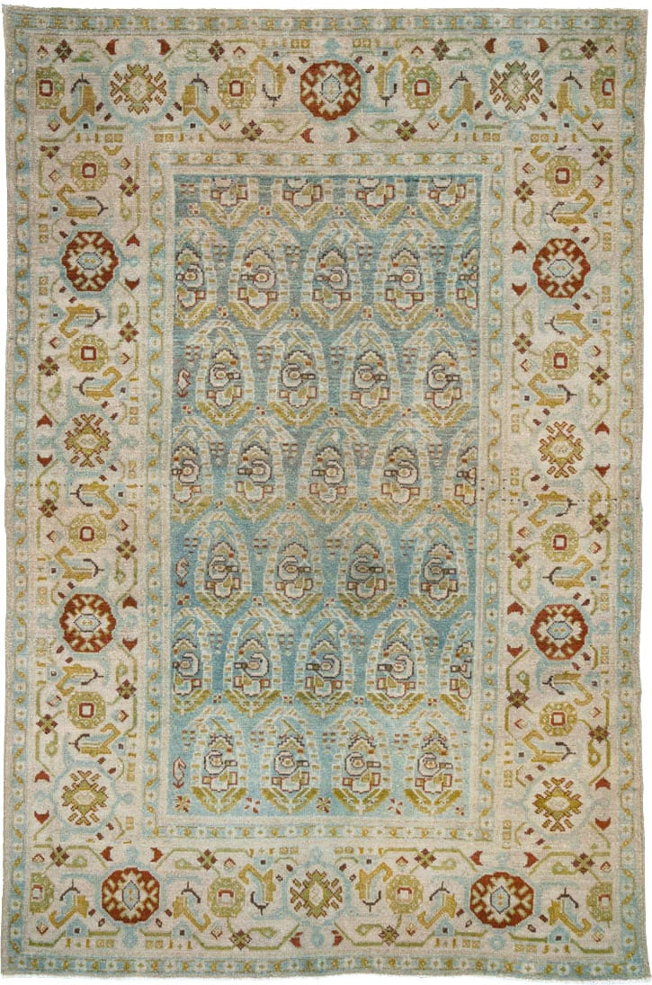 Vintage Persian Malayer Accent Rug (Pair: 1 of 2), No.26968 - Galerie Shabab