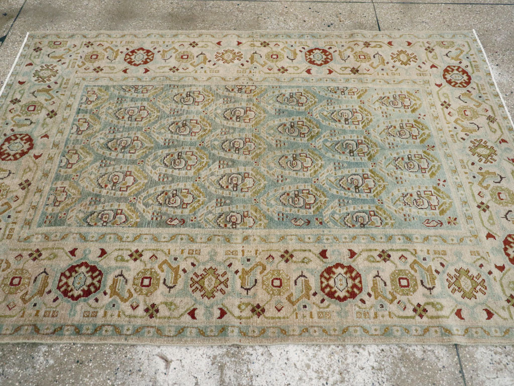 Vintage Persian Malayer Accent Rug (Pair: 1 of 2), No.26968 - Galerie Shabab