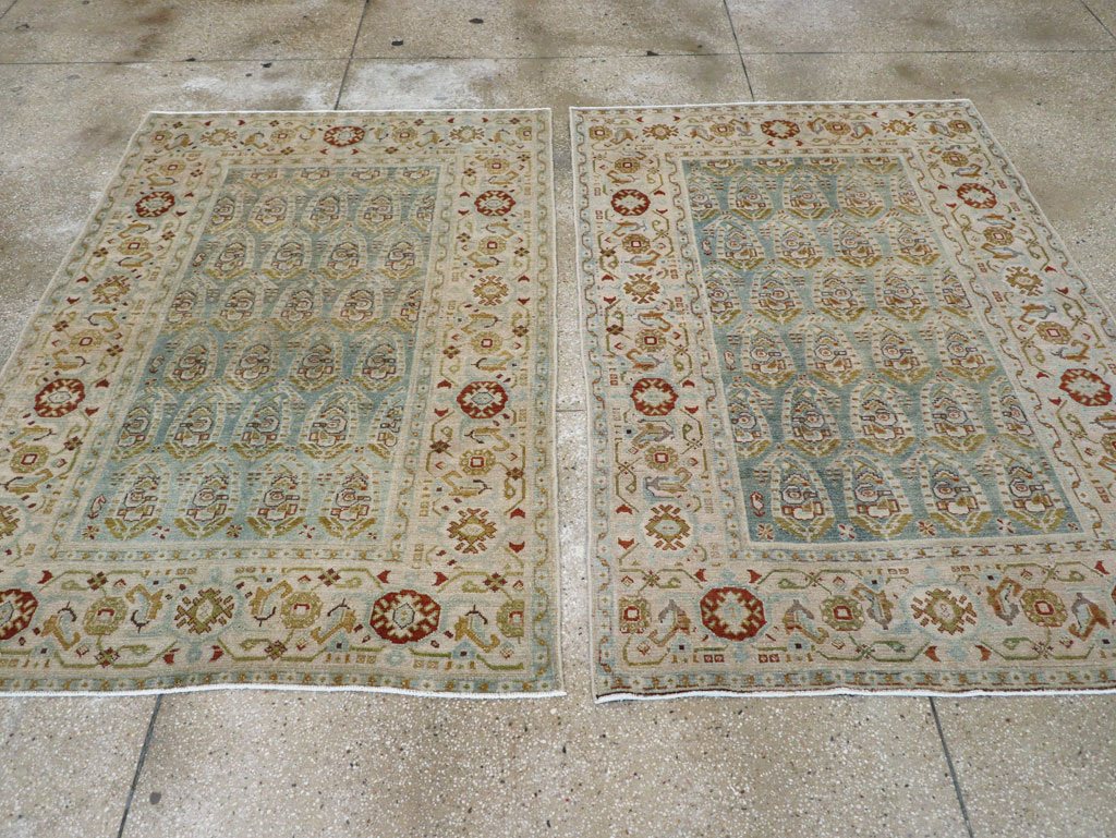 Vintage Persian Malayer Accent Rug (Pair: 1 of 2), No.26968 - Galerie Shabab